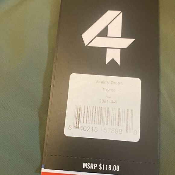 NWT 4 Laps Vitality Dress “Thyme” green - Picture 8 of 12